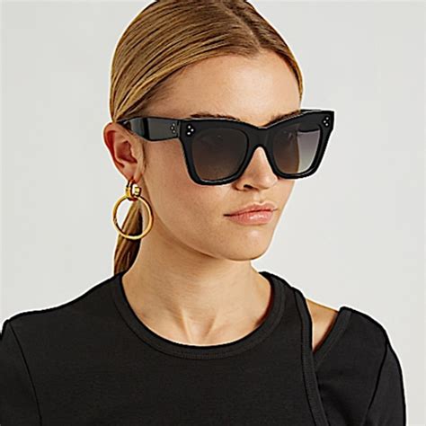 celine square sunglasses 5mm|are Celine sunglasses polarized.